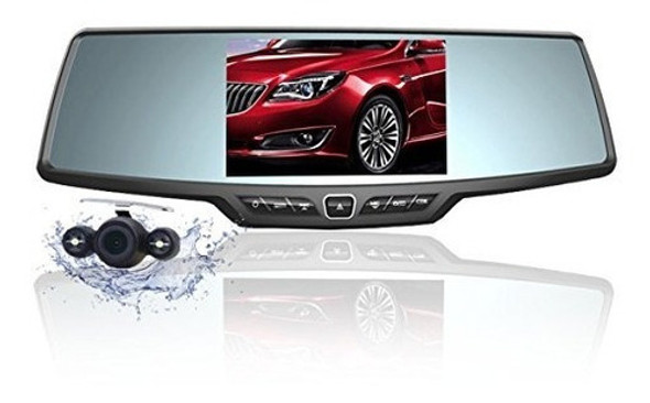 Retrovisor Con Videograbadora Dash Cam, 4,3  Full Hd 1080p 0