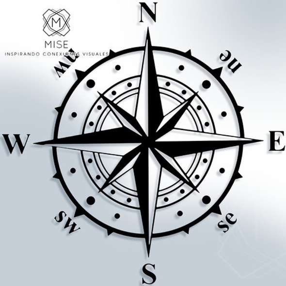 Vinilo Sticker Calco Off Road Brújula 4x4 - Ploteo 0