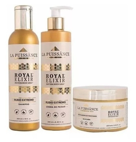 Shampoo + Crema De Peinar + Mascara Elixir La Puissance 0