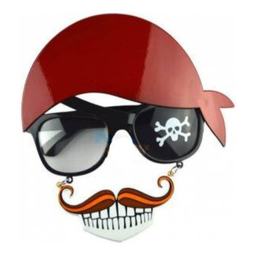 Combo Anteojo Pirata Con Boca Y Bigote X3 Fiesta Cotillon 0