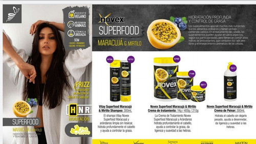 Novex Recarga Hidratacion Maracuya Curly Girl Vegana Antioxi 1