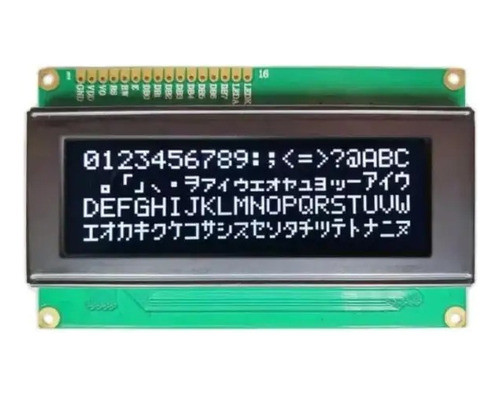 Display Lcd 20x4 2004a - Blacklight Preto Escrita Branca 0