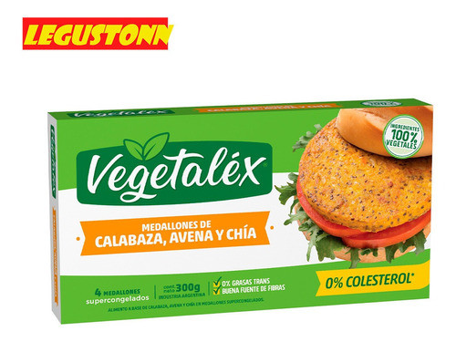 Medallones Calabaza Avena Chía Vegetalex X 4 U - Legustonn 1