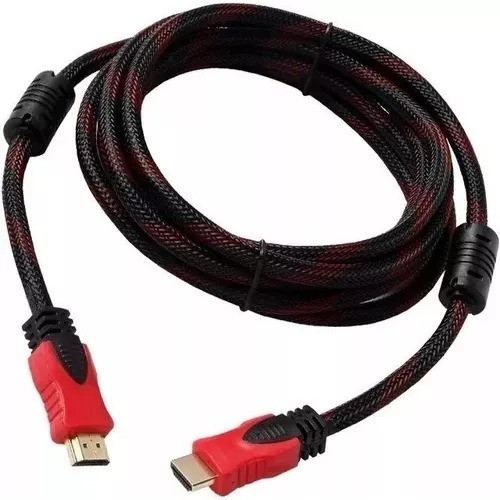 Cable Hdmi Alta Definicion 3 Mts Doble Filtro Mallado Ful Hd 0