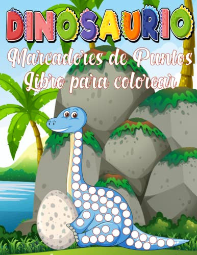 Dinosaurio Marcodores De Puntes Libro Para Colorear: 50 Pagi 0