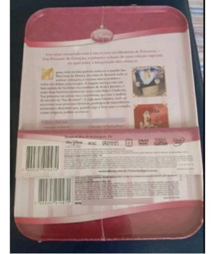 Dvd História De Princesas Volume 1 (lata)camisa De Brinde 1