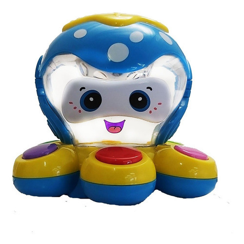Pulpo Musical Bebes Con Luz Y Sonido Didactico Original 0