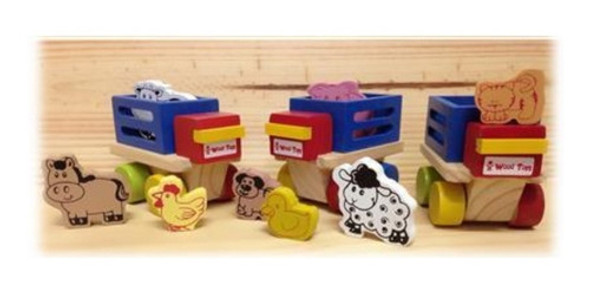 Mini Caminhão Fazendinha - Wood Toys 1