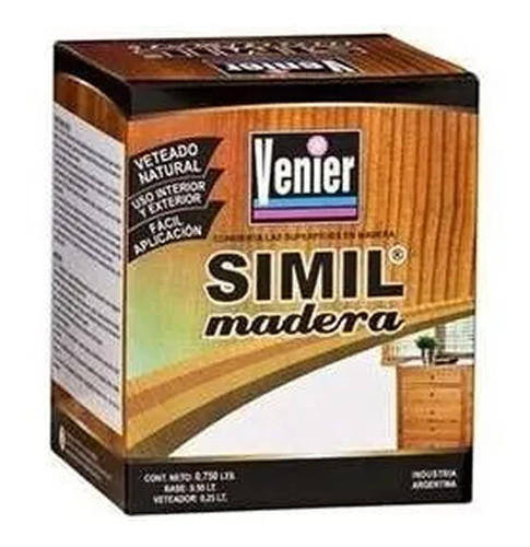 Venier Simil Madera 3,90 Lts Pintura Efecto Madera Imitación 0