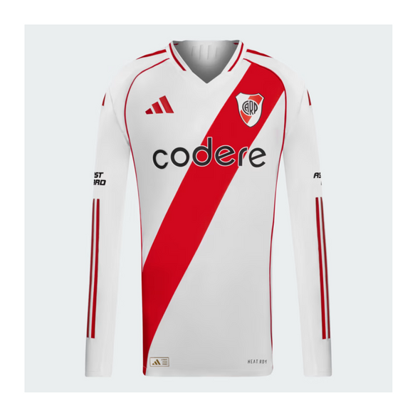 River Plate 24/25 Home Authentic Long Sleeve Jersey - Official Soccer Shirt River Plate 24/25 Home Authentic Long Sleeve Jersey - Official Soccer Shirt