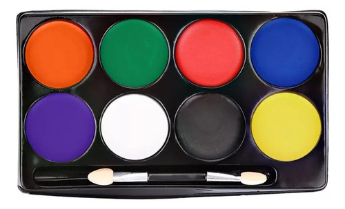Paleta Maquillaje Artistico Pintura 8 Colores 1