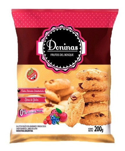 Galletitas Frutos Del Bosque Sin Tacc Doninas 0