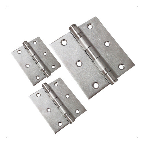 Dobradiça Com Rolamento Aço Inox 3x2.5x2.0 Escovada 0