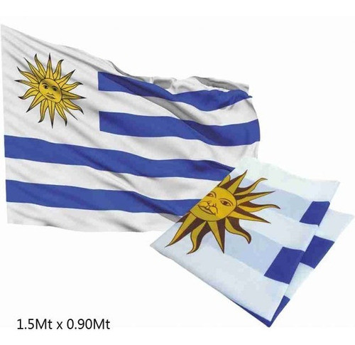 Bandera Uruguay 1.5m X 0.90m 1
