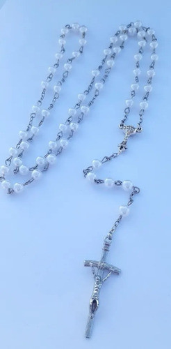 Rosario Blanco Perlado Comunión Souvenir X 20 0