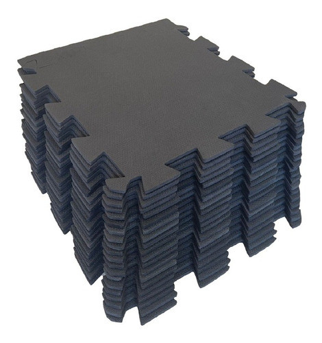 Kit 30 Tatames Preto Economico 50x50x1cm 1
