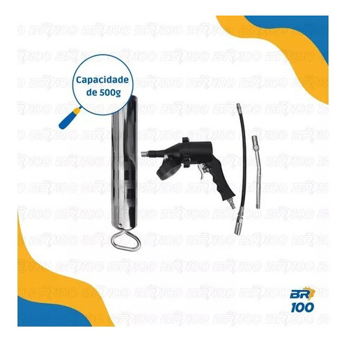 Engraxadeira Pneumática Cap. De 500 Gramas 1