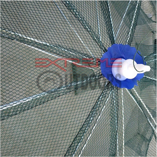 Red Trampa Paraguas Plegable Pesca 4 Bocas Mojarra Cangrejo 1