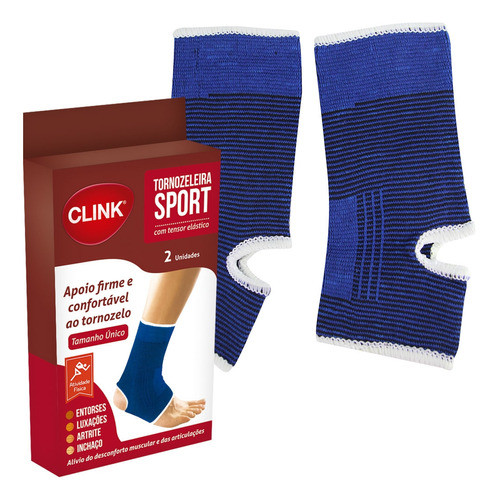 Tornozeleira Sport Poliéster Com 2 Unidades Ck1486 Clink 0