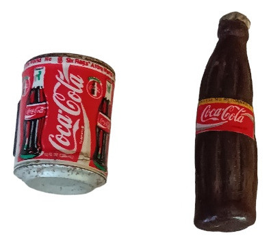 Imanes Motivo Latita Coca Cola Y Botellita De Coca Cola 0