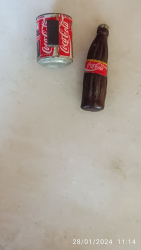 Imanes Motivo Latita Coca Cola Y Botellita De Coca Cola 1
