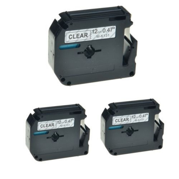 3pk M-k131 Mk131 Negro Sobre Claro 0,47 '' Etiqueta Cinta Pa 0
