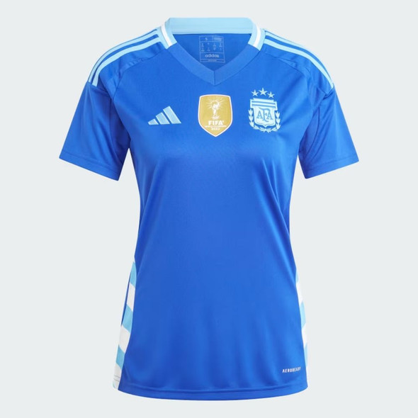 Adidas Women's Argentina 24 Alternative Tee Champion Of The World, 3 Stars Blue Camiseta Argentina Alternativa  Mujer 3 Estrellas Campeón del Mundo