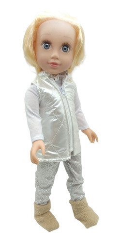Muñeca Ardana De Goma Con Chaleco Blanco 0