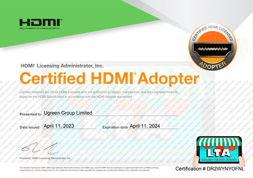 Cable Hdmi 2.1 Un140 48gbps 8k 60hz 4k 120hz Earc Hdr 1.5m 1