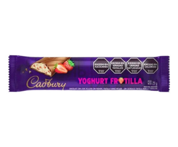 Cadbury Yoghurt Frutilla 27gr X6uni- Kiosco Full7x24 0