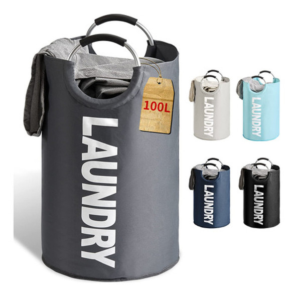 Cestas Grandes De 100 Litros Para La Ropa Sucia, Con Asas, C 0