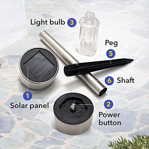 Kane + Lono Luces Solares Para Caminos (6 Piezas) - Luces So 1