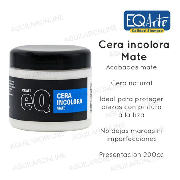 Cera Incolora Protectora Eq P Pintura A La Tiza Chalk Paint 1