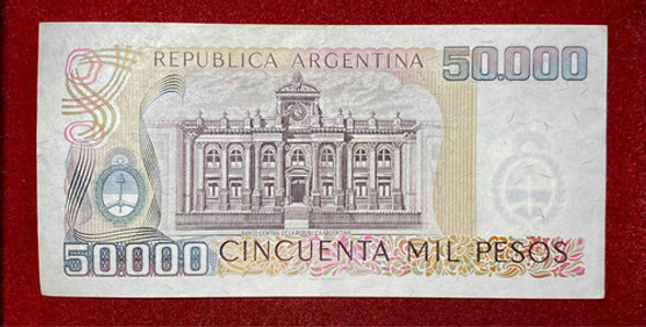 Billete 50000 Pesos Ley Argentina 1980 Bottero 2498 1