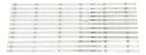 Kit De 12 Tira De 6 Led Philips 70pud7906 73,5cm 3v 0