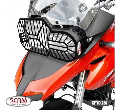Protector Farol Acero Carbono Bmw F700 Gs Scam Mk Motos 0