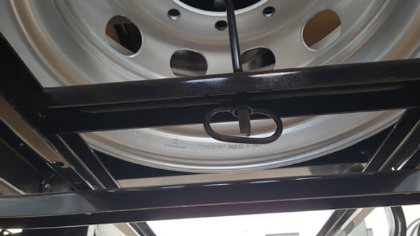 2 Conjunto Trava Estepe Roda Disco Carreta Caminhão 1