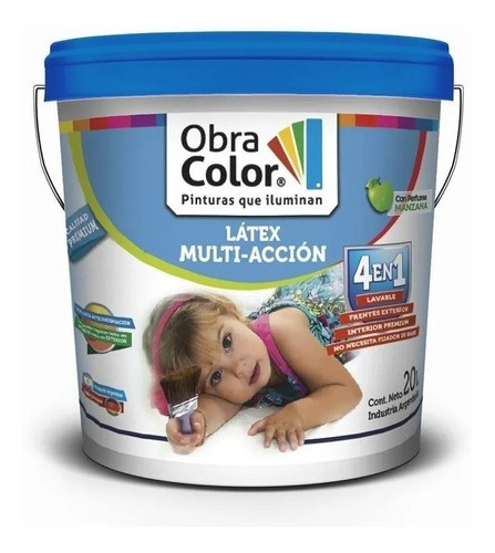 Latex 4 En 1 Super Lavable Impermeabilizante Int Ext 4 Lts 0