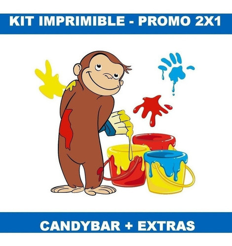 Kit Imprimible Jorge El Curioso Cotillon Y Candy Bar 1