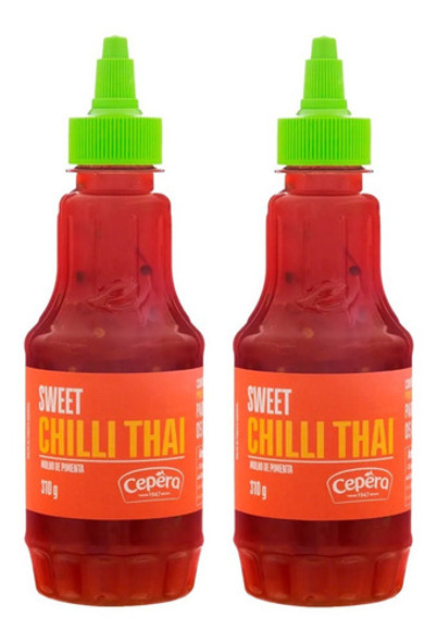 Molho De Pimenta Sweet Chilli Thai 270ml Cepêra - 2 Unidades 0