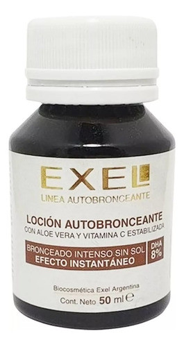 Loción Autobronceante Dha 8% Color Instantaneo Exel X 50ml. 0