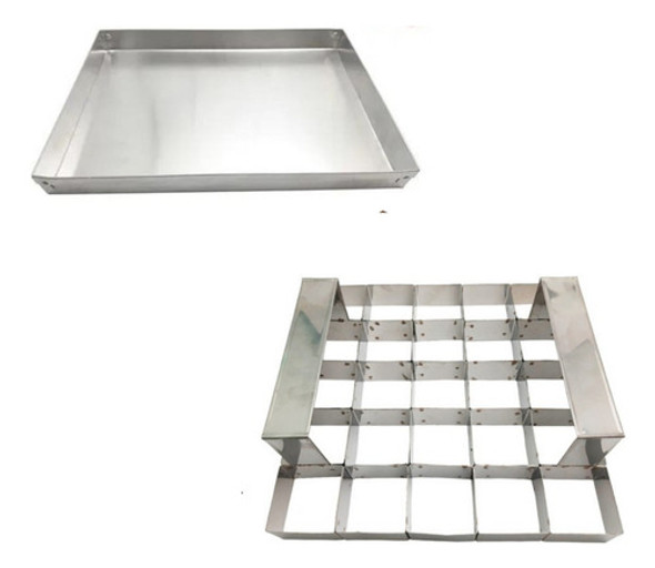 Kit Aro Cort. Brownie C/ 25 Cav. 6 X 6 X 3 Cm + 2 Assadeira 0