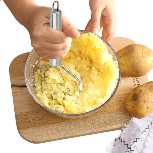 Amassador Batata Legumes Feijão Aço Inox Cabo Reforçado 24cm 0