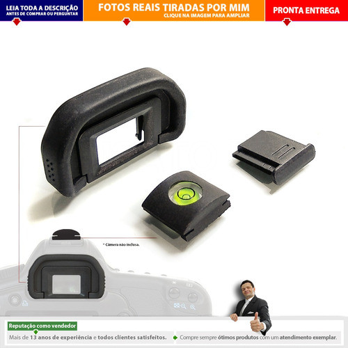 Protetor Viewfinder + Nível + Capa Sapata P/ Canon Leia | N2 1