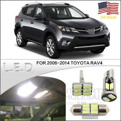 Kit De Paquete De Luces Interiores Led 10pcs Blanco Para Rav 0