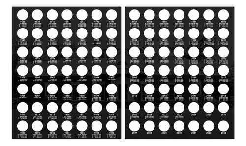 Álbum Moeda Eua 0,05 Cents Dollar 1938 A 2030 Jefferson Cent 1