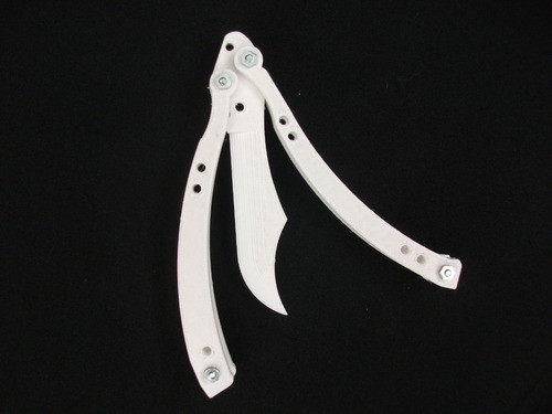 Butterfly Knife Counter Strike Go En Blanco Para Pintar 1