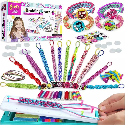 Set Para Crear Pulseras En Caja Amplia Gama De Colores 1