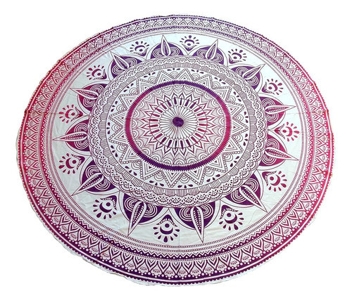 Sarjana Handicrafts 100% Algodón Round Beach Manta Roundie T 1
