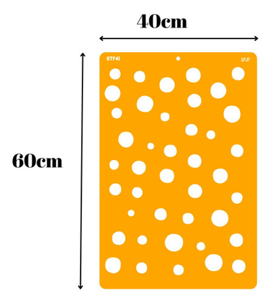 Stencils Patrones Circulos Pared 40x60cm Deco Stencils 04i 1